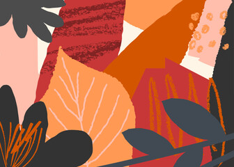 Abstract Autumn Card Design