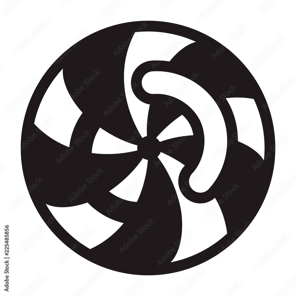 Poster swirl icon. simple illustration of swirl vector icon for web design isolated on white background