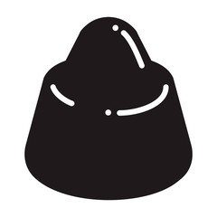 Chocolate truffle icon. Simple illustration of chocolate truffle vector icon for web design isolated on white background