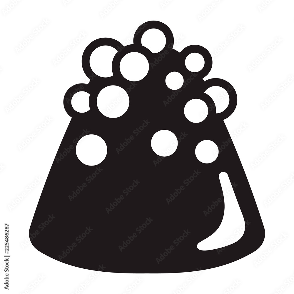 Poster choco truffle icon. simple illustration of choco truffle vector icon for web design isolated on whit
