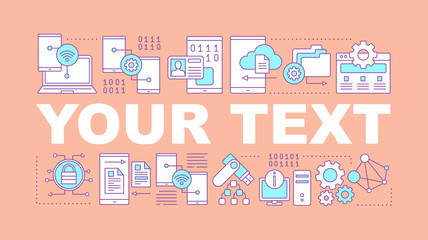 Digital technology word concepts banner
