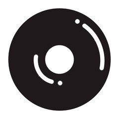 Candy donut icon. Simple illustration of candy donut vector icon for web design isolated on white background