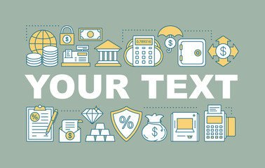 Banking word concepts banner