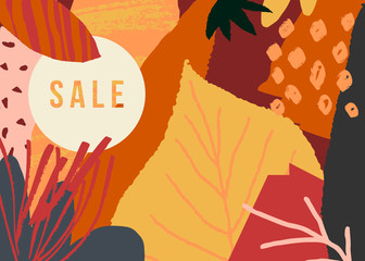 Abstract Autumn Sale Design