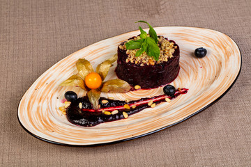 Vegan beetroot salad