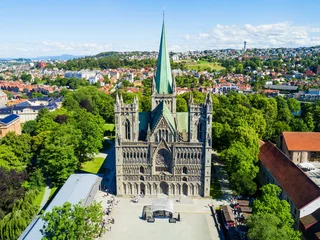 Foto op Plexiglas Nidaros Cathedral in Trondheim © saiko3p