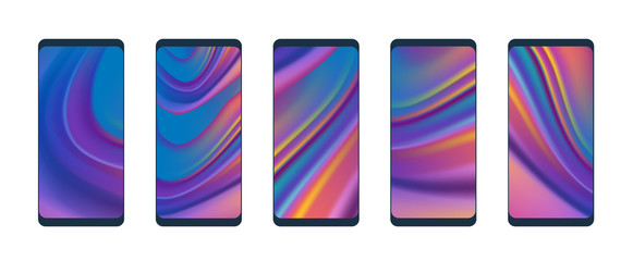 Mobile Abstract Background Set