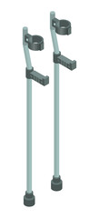 Crutches icon. Isometric of crutches vector icon for web design isolated on white background
