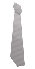 Grey tie icon. Isometric of grey tie vector icon for web design isolated on white background