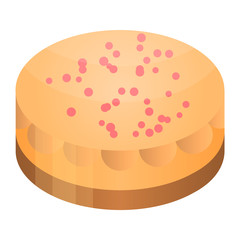 Holiday cake icon. Isometric of holiday cake vector icon for web design isolated on white background