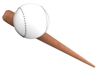 3D illustration Baseball Bat