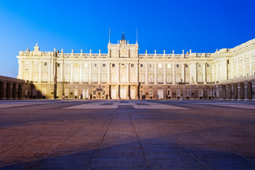 Obraz premium The Royal Palace of Madrid in Madrid city, Spain
