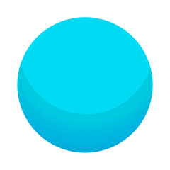 Blue candy ball icon. Isometric of blue candy ball vector icon for web design isolated on white background