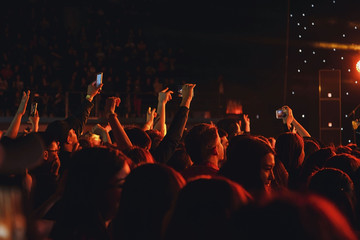 Crowd people on concert