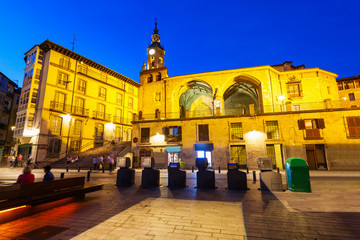 Fototapeta premium Virgen Blanca Square in Vitoria-Gasteiz