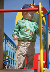 little boy on the playground