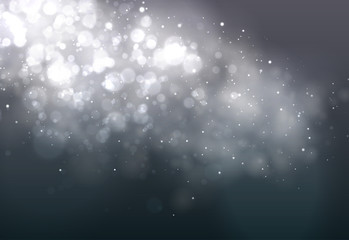 Soft bokeh dark abstract background. Festive Lights.