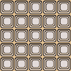 Vector seamless texture with rounded squares looking like old tv