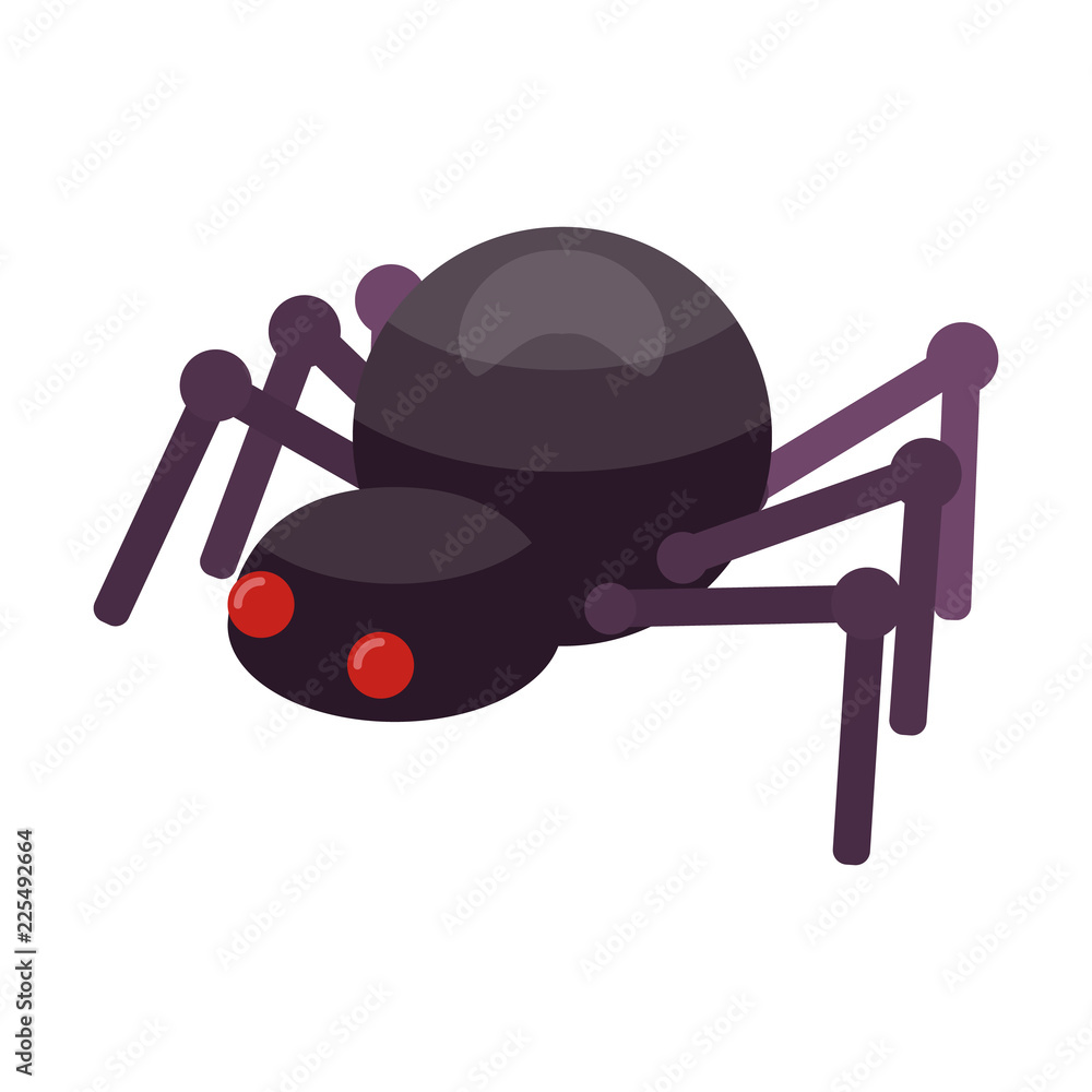Poster spider icon. isometric of spider vector icon for web design isolated on white background
