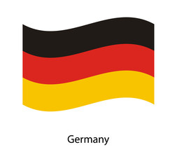 Wave flag of Germany