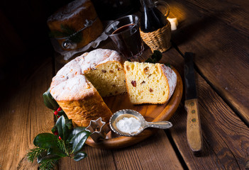 a delicious genuine Italian mum Christmas panettone
