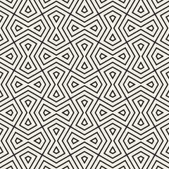 Vector seamless geometric pattern. Simple abstract lines lattice. Repeating elements stylish background
