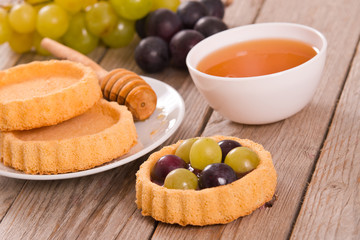 Grape tarts.