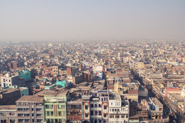 View of Delhi Buildings on a clear day.