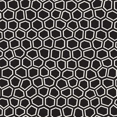 Seamless irregular lines vector mosaic pattern. Abstract chaotic tessellation texture