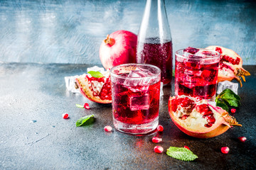 Pomegranate fall cold beverage