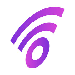 Wifi sign icon. Isometric of wifi sign vector icon for web design isolated on white background