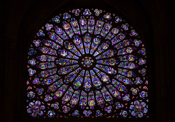Notable stained-glass windows of Cathédrale Notre-Dame de Paris - 13th-century cathedral 