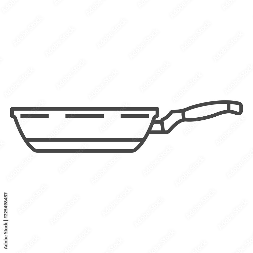 Poster griddle pan icon. outline griddle pan vector icon for web design isolated on white background