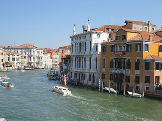 Fototapeta premium 20.06.2017, Venice, Italy: View of historic buildings and canals