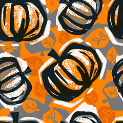 Thanksgiving pumpkin seamless pattern