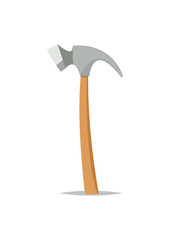 Hammer.Flat style.Vector illustration.