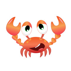 Funny crab vector illustration