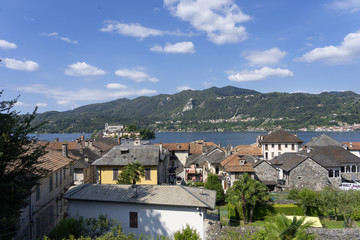 View of Orta and its lake