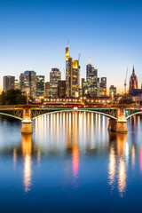 Fototapeta na wymiar Skyline von Frankfurt am Main, Deutschland