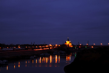 Fototapeta na wymiar night view of the russia