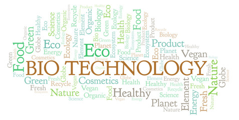 Bio Technology word cloud.