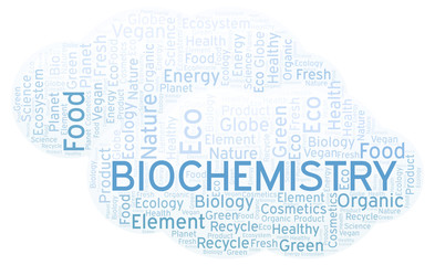 Obraz premium Biochemistry word cloud.