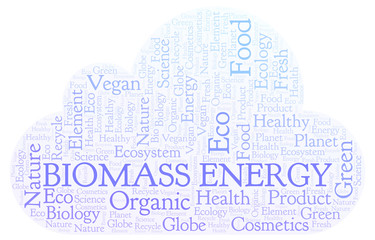 Obraz premium Biomass Energy word cloud.