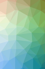 Obraz premium Illustration of beautiful blue low poly background.