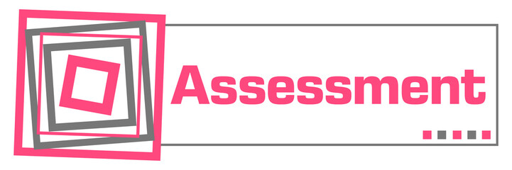 Assessment Pink Grey Borders Horizontal 