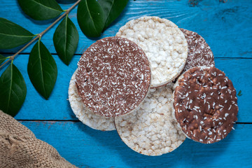 Bolachas rice with chocolate and coconut