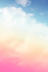 sun and cloud background with a pastel colored

