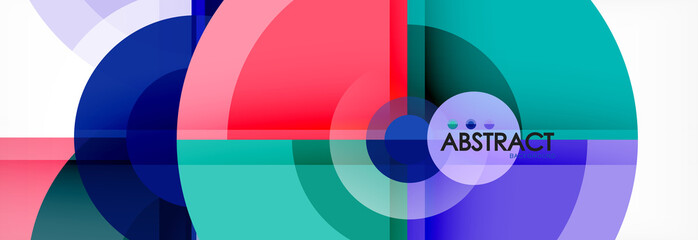 Obraz premium Abstrakcjonistycznego tła jaskrawych okregów geometryczny projekt