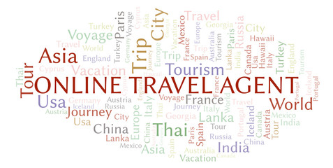 Online Travel Agent word cloud.