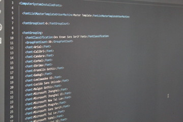 XML Code Listing